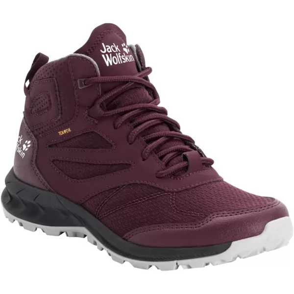 imageJack Wolfskin Womens High Rise Hiking Shoes OutdoorBurgundyPink