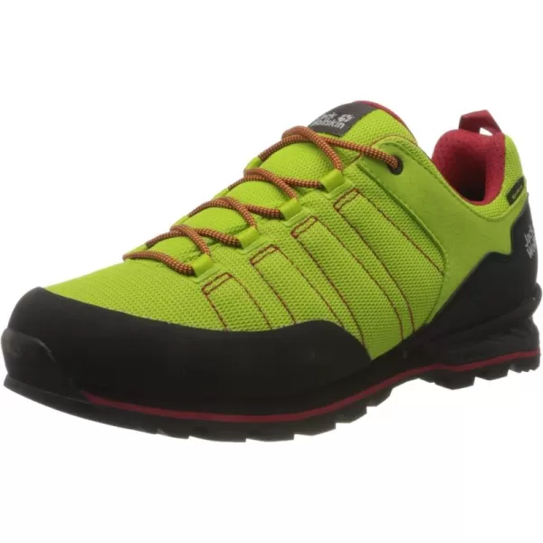 imageJack Wolfskin Mens Scrambler Low M Hiking BootYellow Lime Red 4176