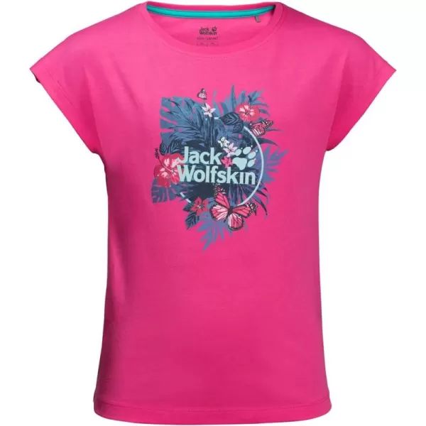 imageJack Wolfskin Kids Baby Girls Tropical Tee InfantToddlerLittle KidsBig KidsPink Peony