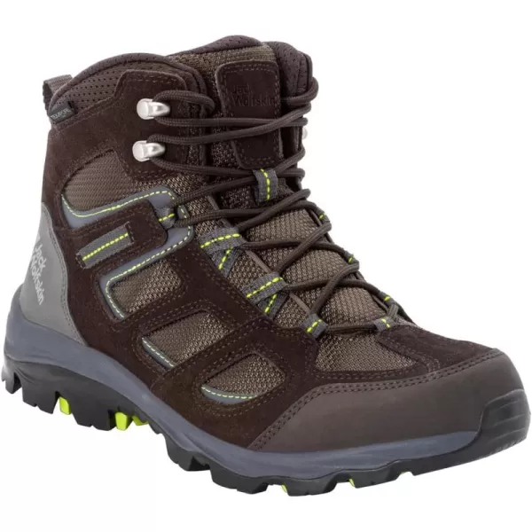 imageJack Wolfskin Mens Outdoor ShoesDark Brown Lime 2023