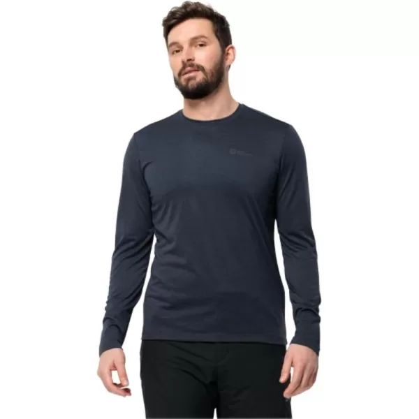 imageJack Wolfskin Mens Sky Thermal Ls T MNight Blue