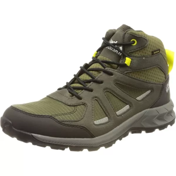 imageJack Wolfskin Mens Woodland 2 Texapore Mid Hiking ShoeKhakiGreen