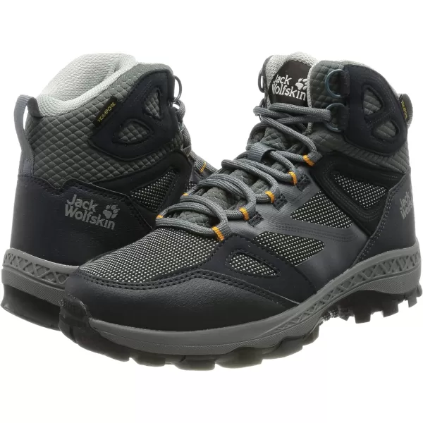 imageJack Wolfskin Womens Downhill Texapore Mid W Outdoor ShoesDark BlueGrey