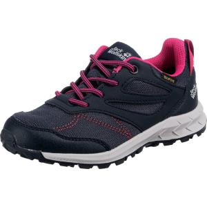 imageJack Wolfskin UnisexChild Woodland Texapore Low K Hiking BootNight BluePink