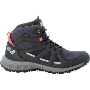 imageJack Wolfskin Womens Woodland 2 Texapore Mid W Hiking Shoe 375 EUDark BluePink