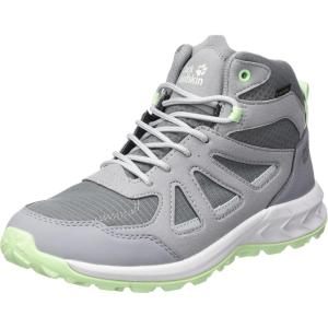imageJack Wolfskin Womens Woodland 2 Texapore Mid W Hiking Shoe 375 EUDark Grey  Light Green