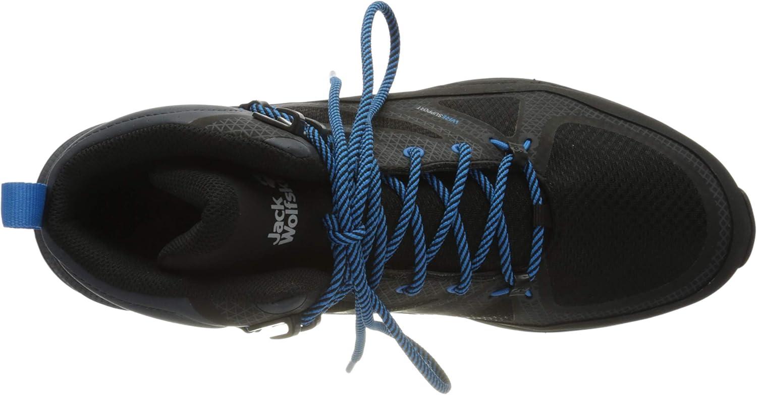 imageJack Wolfskin Mens Force Trekker Texapore Mid M Hiking ShoeBlackBlue
