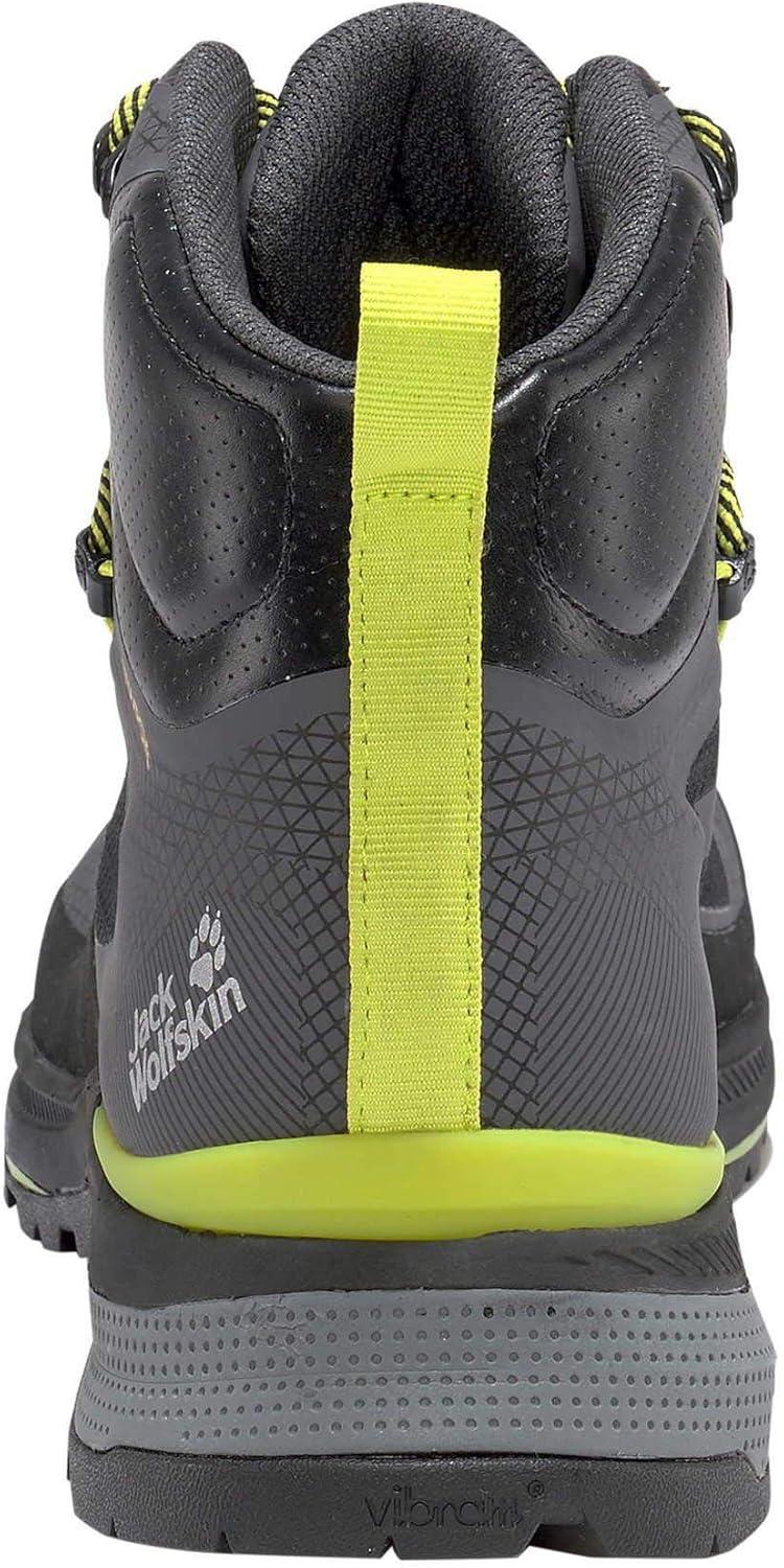 imageJack Wolfskin Mens Force Trekker Texapore Mid M Hiking ShoeDark GreyLime