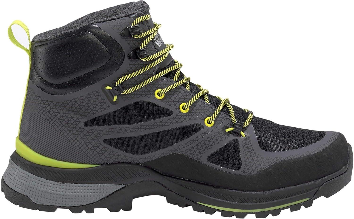 imageJack Wolfskin Mens Force Trekker Texapore Mid M Hiking ShoeDark GreyLime