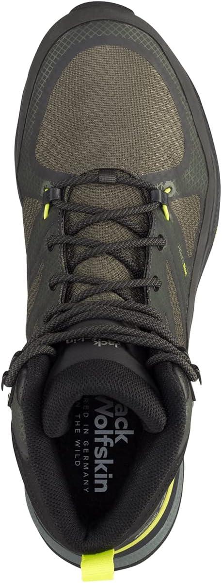imageJack Wolfskin Mens Force Trekker Texapore Mid M Hiking ShoeLimeDark Green