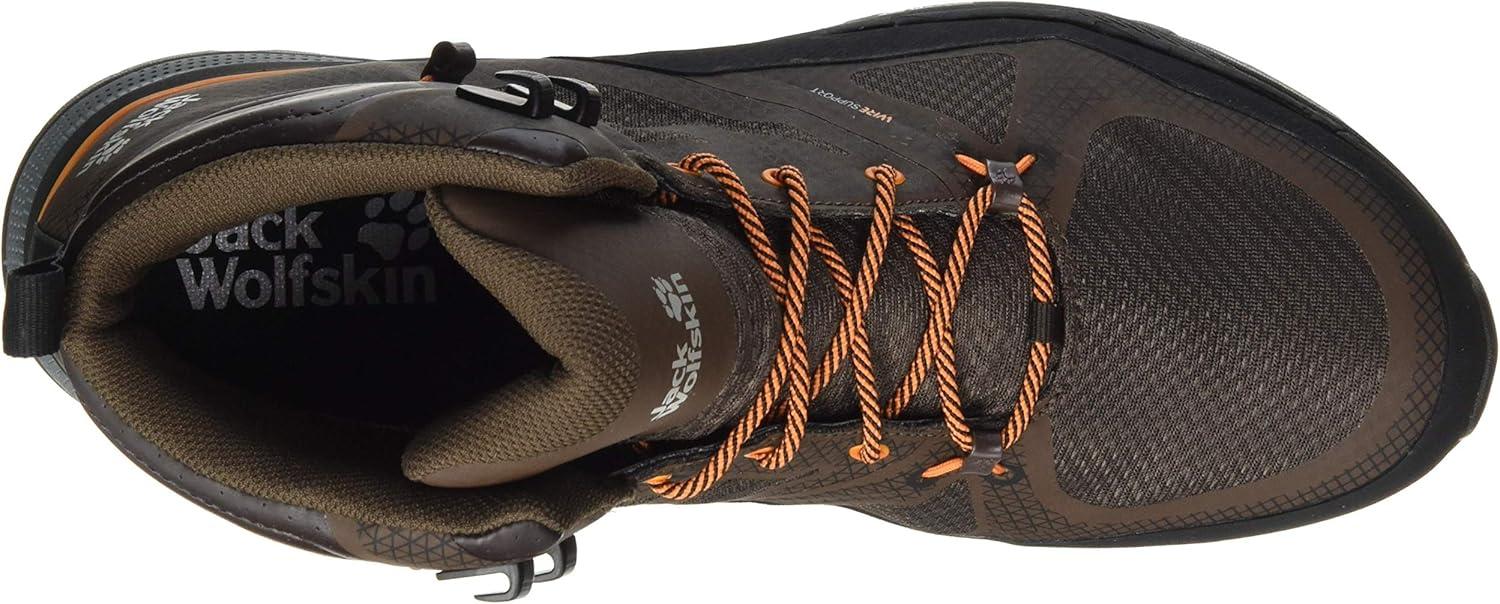 imageJack Wolfskin Mens Force Trekker Texapore Mid M Hiking ShoeMocca Orange