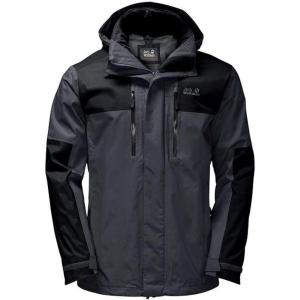 imageJack Wolfskin Mens Jasper Flex Waterproof JacketEbony