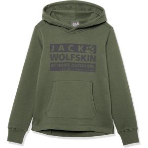 imageJack Wolfskin Boys Brand Hoody KThyme Green