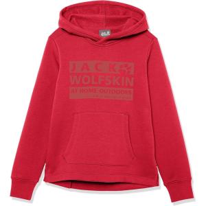 imageJack Wolfskin Boys Brand Hoody KTulip Red