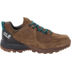 image:imageJack Wolfskin Mens High Rise Hiking Shoes LowBrown Dark Wood Green 5695