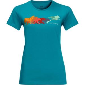 image:imageJack Wolfskin Womens Rainbow Wolf T WDark Cyan