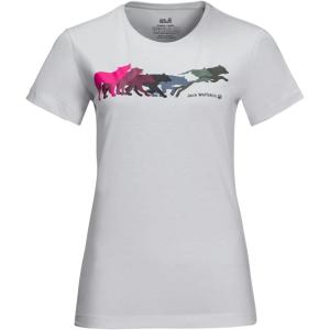 image:imageJack Wolfskin Womens Rainbow Wolf T WWhite Cloud