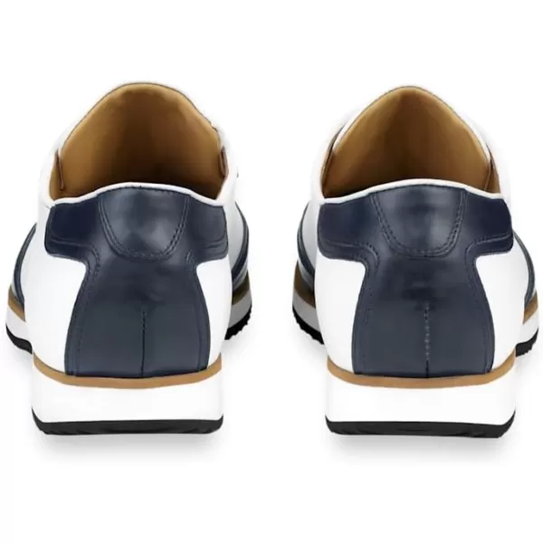 imagePaul Fredrick Mens Theo Sneaker WhiteNavyWhiteNavy