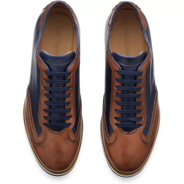 imagePaul Fredrick Mens Wayne Sneaker NavyNavyTan