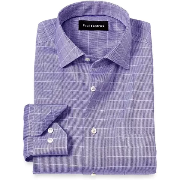 imagePaul Fredrick Mens Classic Fit Comfort Stretch NonIron Check Dress Shirt