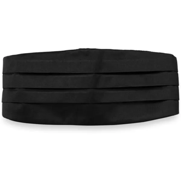 imagePaul Fredrick Mens Solid Woven Silk Cummerbund