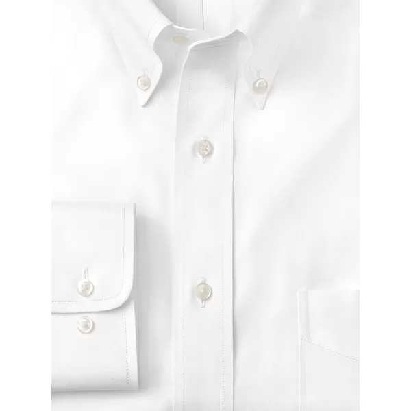 imagePaul Fredrick Mens NonIron 2Ply Cotton Button Down Collar Dress ShirtBlue