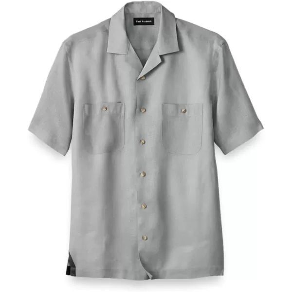 imagePaul Fredrick Mens Classic Fit Linen Solid Casual Shirt