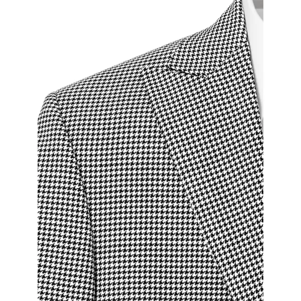 imagePaul Fredrick Mens Wool Houndstooth Peak Lapel Sport Coat