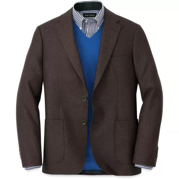 imagePaul Fredrick Mens Wool Blend Donegal Single Breasted Notch Lapel Sport Coat