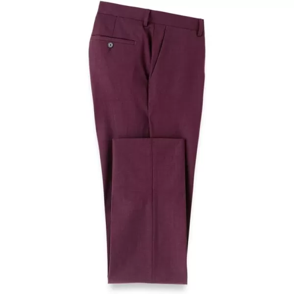 imagePaul Fredrick Mens Wool Stretch Bengaline Flat Front Suit Pants