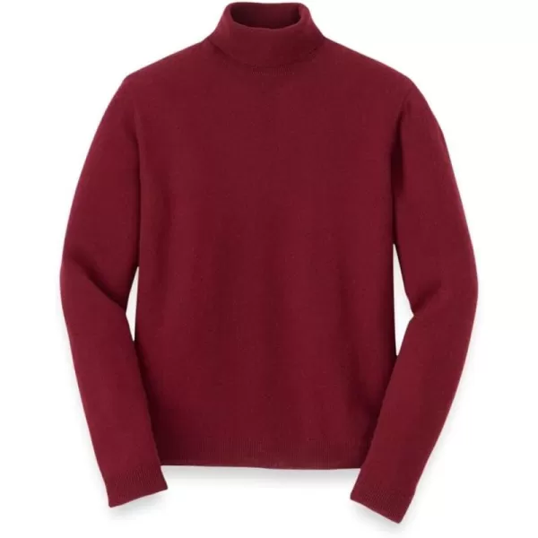 imagePaul Fredrick Mens Cashmere Turtleneck SweaterBurgundy