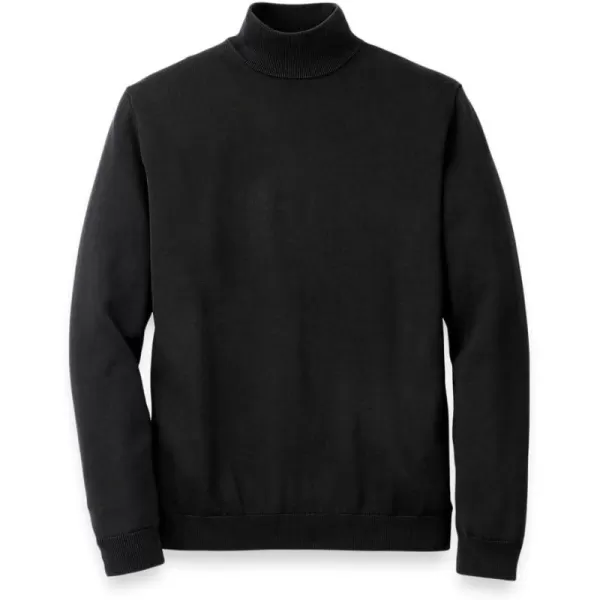 imagePaul Fredrick Mens Supima Cotton Mock Neck SweaterBlack