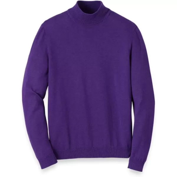 imagePaul Fredrick Mens Supima Cotton Mock Neck SweaterPurple