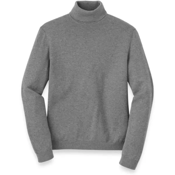 imagePaul Fredrick Mens Supima Cotton TurtleneckMedium Grey