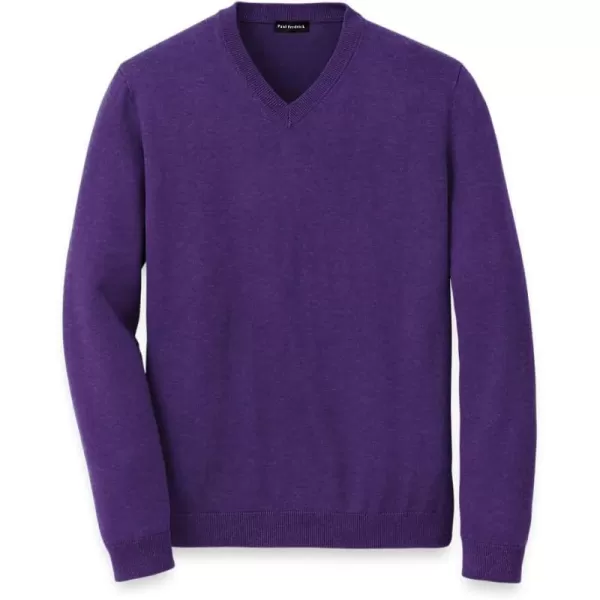 imagePaul Fredrick Mens Supima Cotton VNeck SweaterPurple