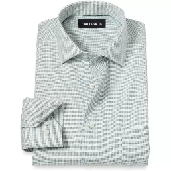 imagePaul Fredrick Mens Slim Fit Comfort Stretch NonIron Solid Dress Shirt