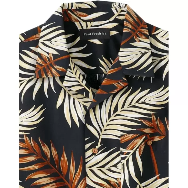 imagePaul Fredrick Mens Classic Fit Cotton Tropical Print Casual Shirt