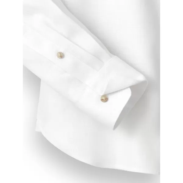 imagePaul Fredrick Mens Classic Fit Linen Botanical Print Casual Shirt
