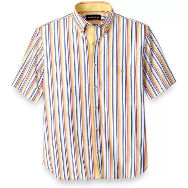 imagePaul Fredrick Mens Classic Fit Cotton Stripe Casual Shirt