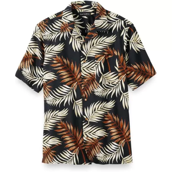 imagePaul Fredrick Mens Classic Fit Cotton Tropical Print Casual Shirt