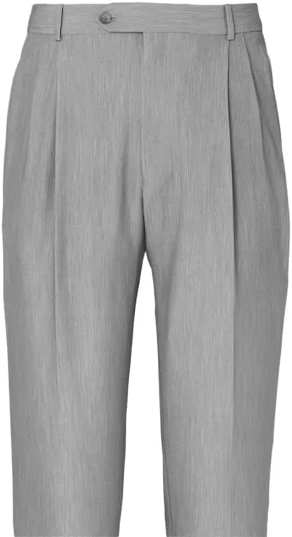 imagePaul Fredrick Mens Comfort Stretch Travel Pleated PantsStone