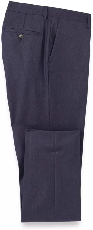 imagePaul Fredrick Mens Wool Flannel Flat Front PantsPurple