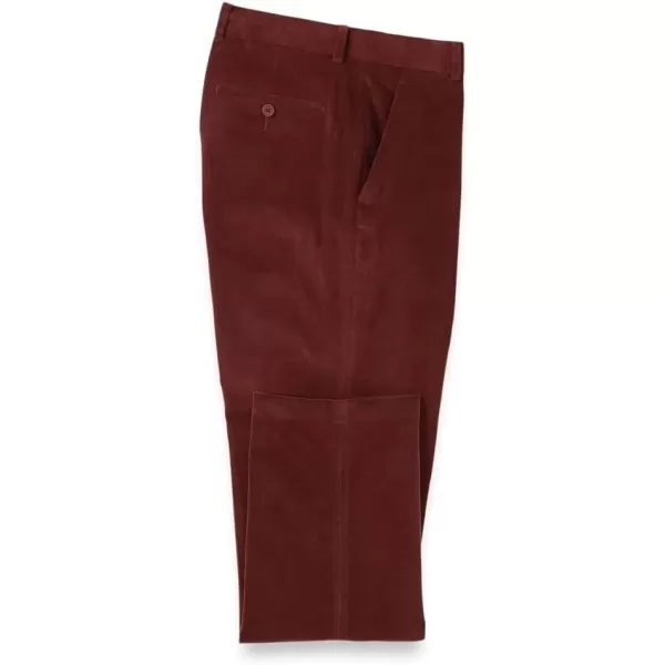 imagePaul Fredrick Mens Cotton Stretch Corduroy Flat Front PantBurgundy