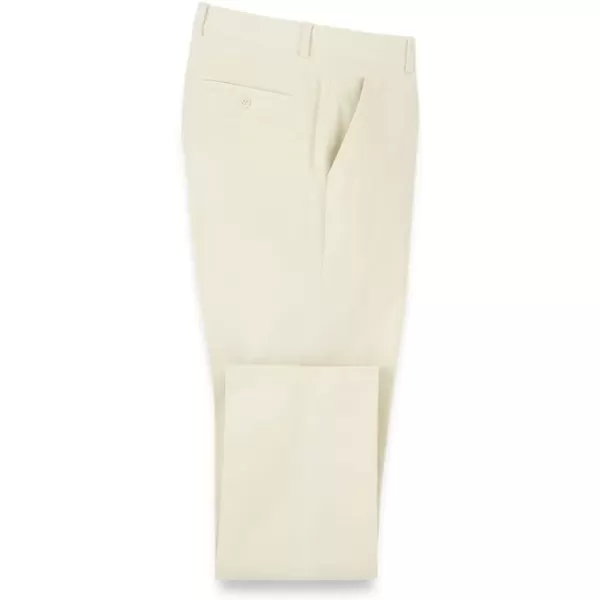 imagePaul Fredrick Mens Cotton Stretch Corduroy Flat Front PantWinter White