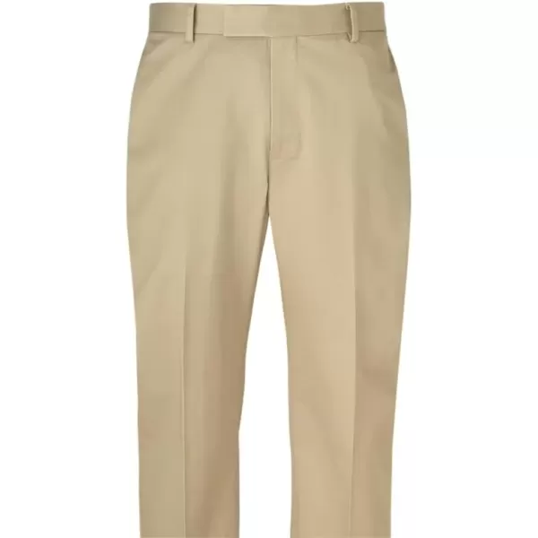 imagePaul Fredrick Mens NonIron Cotton Stretch Twill Flat Front PantBlack