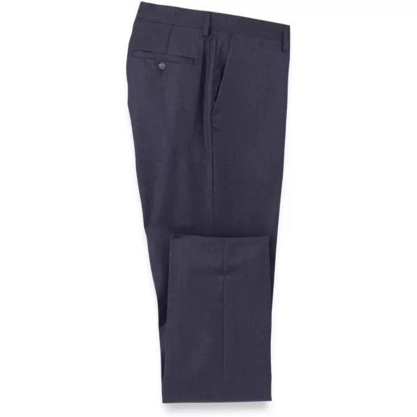 imagePaul Fredrick Mens Wool Flannel Flat Front PantsPurple