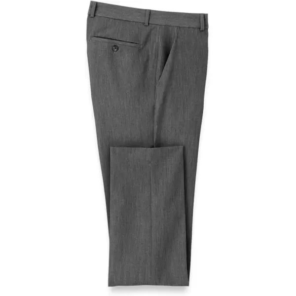 imagePaul Fredrick Mens Comfort Stretch Travel Flat Front PantsGrey