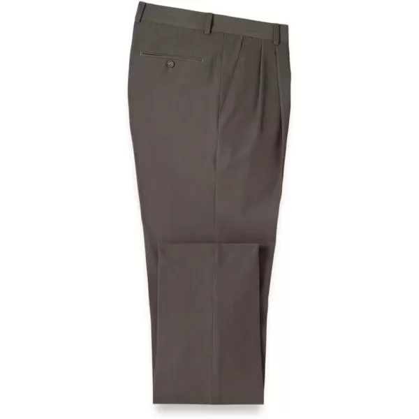 imagePaul Fredrick Mens Comfort Stretch Travel Pleated PantsOak