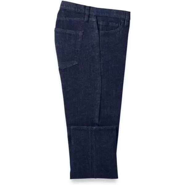 imagePaul Fredrick Mens Denim Five Pocket PantsDark Blue