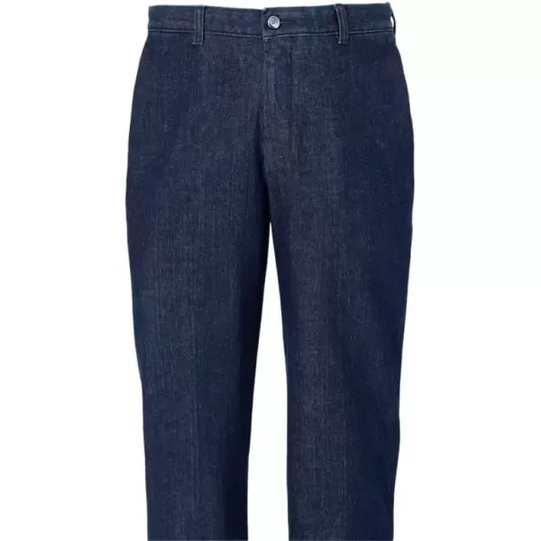 imagePaul Fredrick Mens Denim Flat Front PantsBlue
